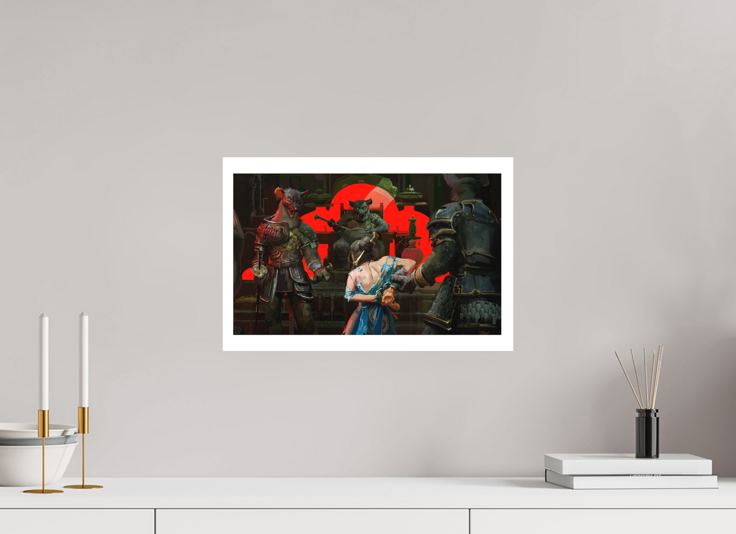 45 x 30 cm, Canson PhotoRag 2 KAOLIN - The Capture of Princess Kaolin