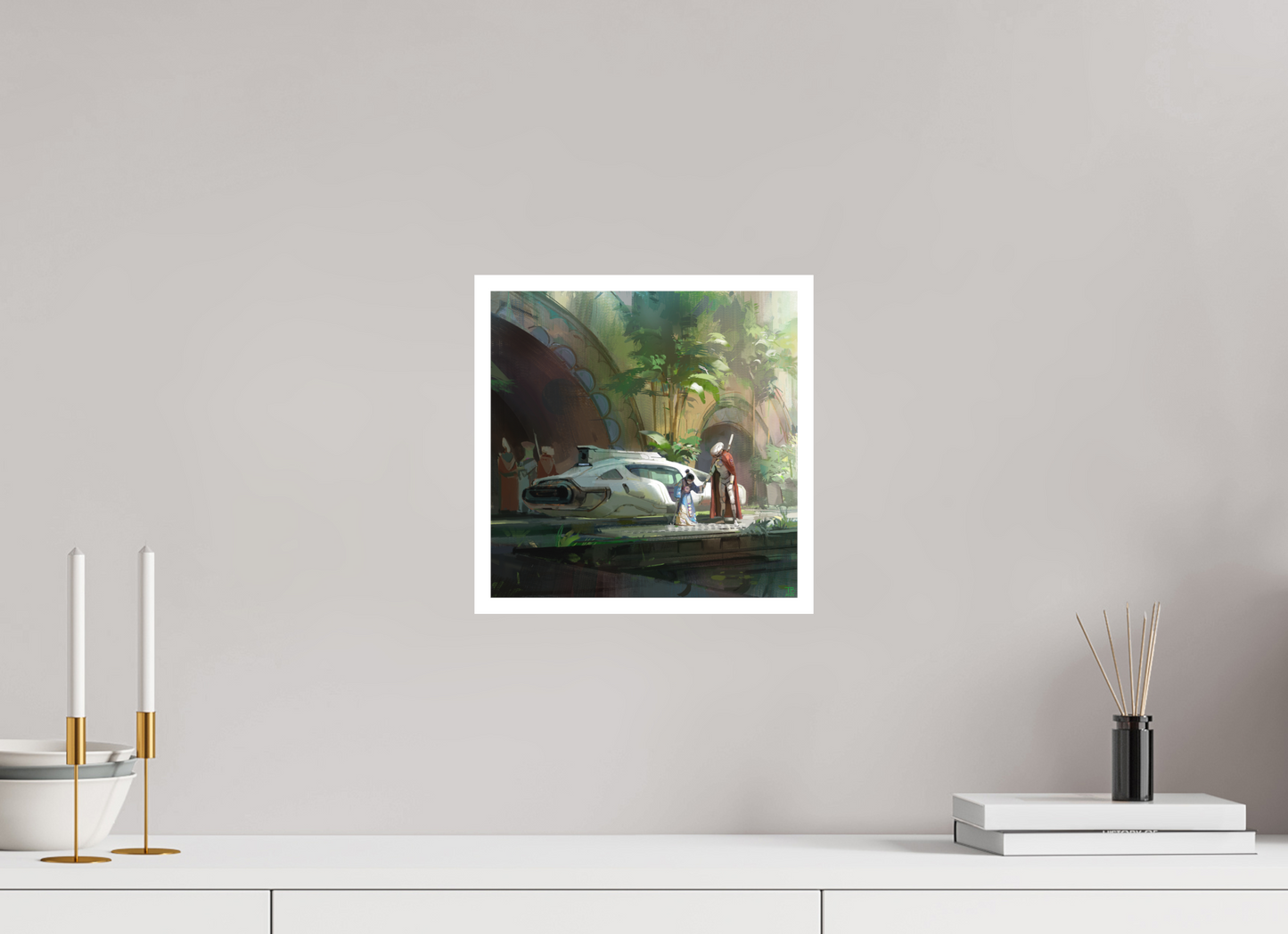 30 x 30 cm, Canson PhotoRag 2 MYSTICBOTS : NaiNai's Arrival