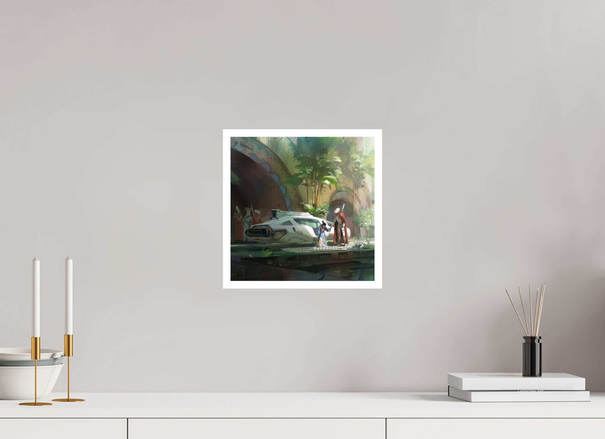 30 x 30 cm, Canson PhotoRag 2 MYSTICBOTS : NaiNai's Arrival