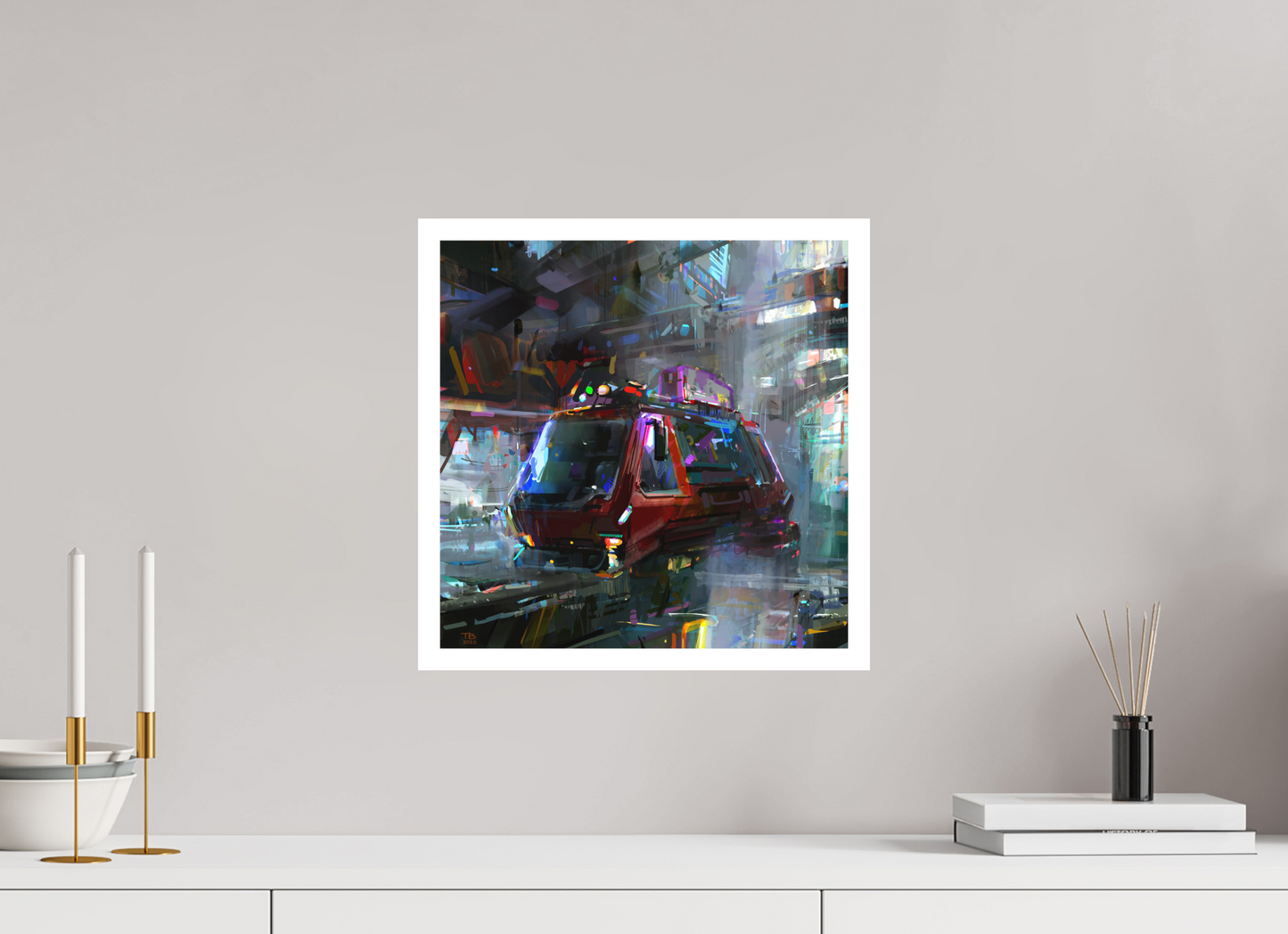 40 x 40 cm, Canson PhotoRag 2 URBAN - Red Van