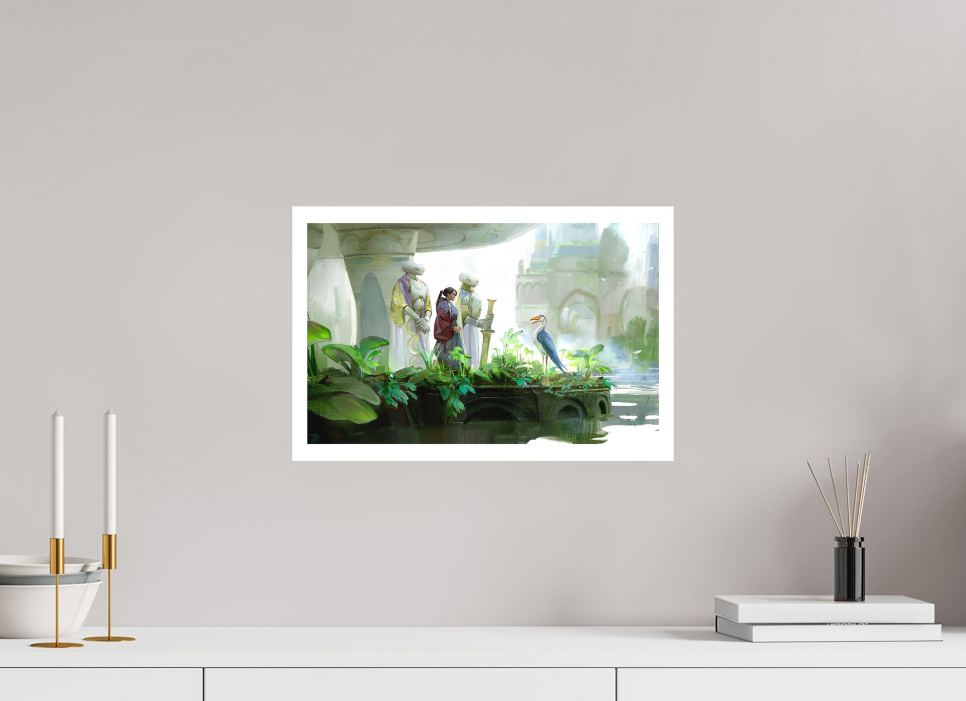 45 x 30 cm, Canson PhotoRag 2 MYSTICBOTS : Annunciation