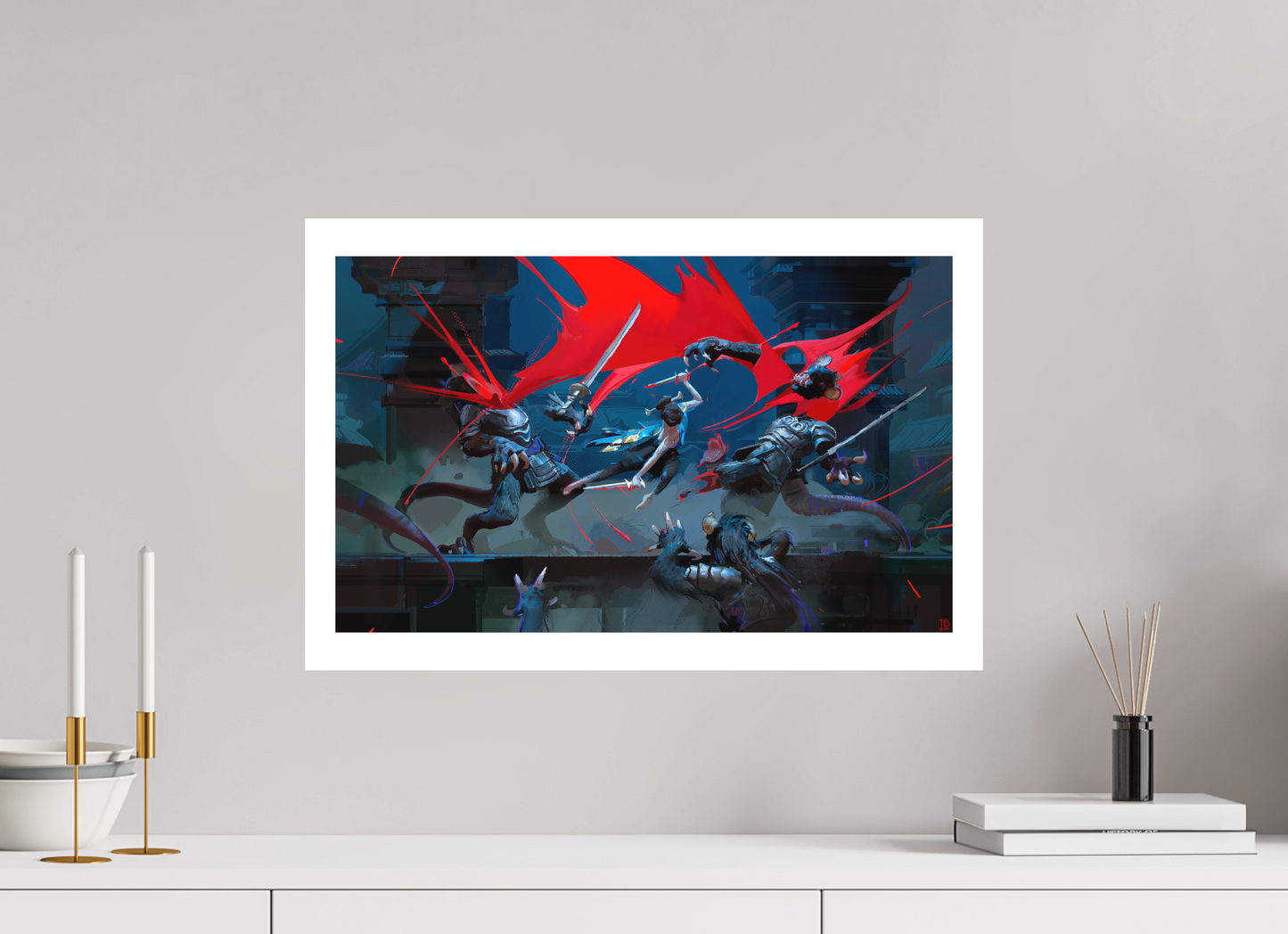 60 x 40 cm, Canson PhotoRag 2 KAOLIN - The Escape of Kaolin - Lady Carnage