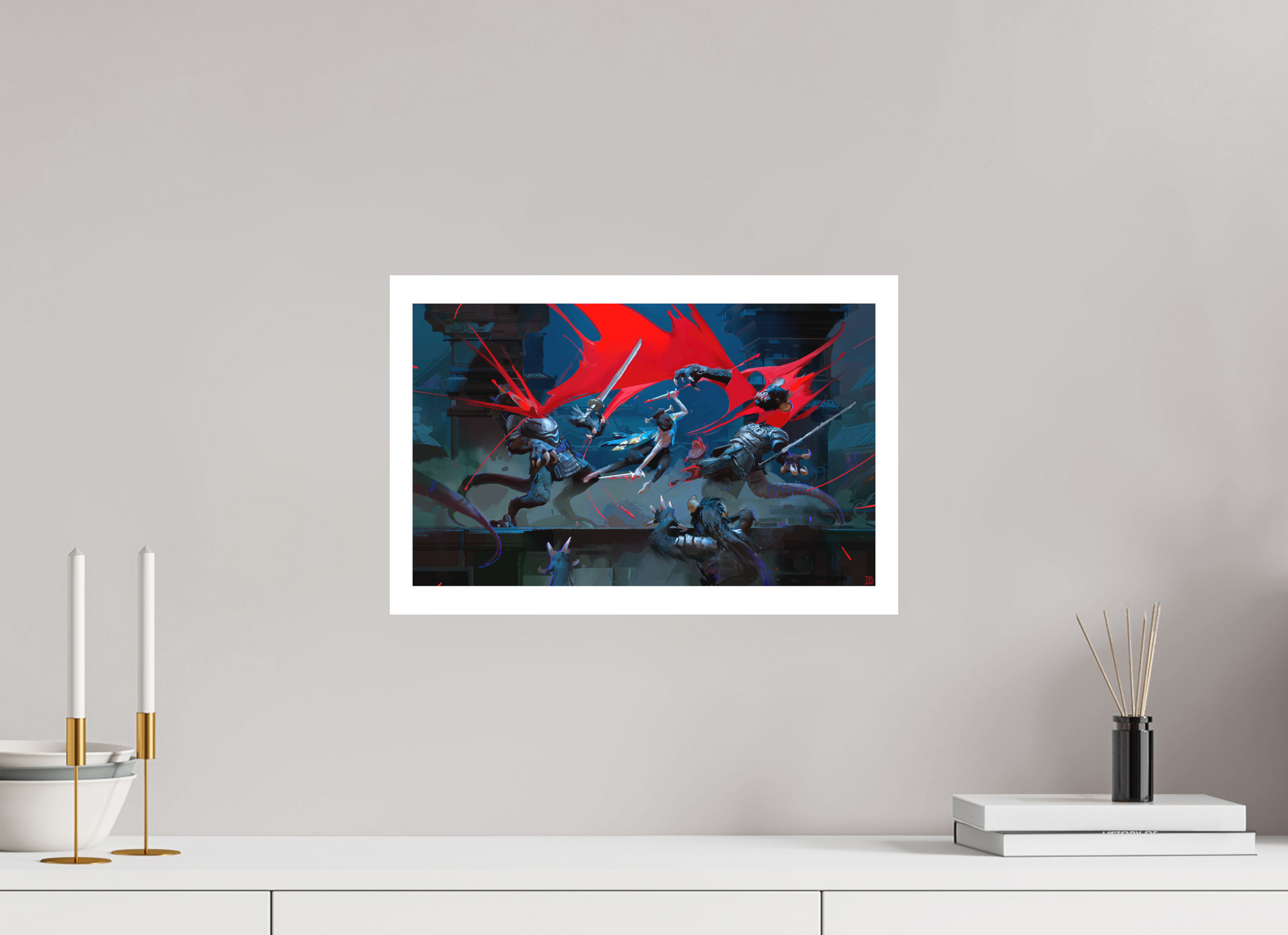 45 x 30 cm, Canson PhotoRag 2 KAOLIN - The Escape of Kaolin - Lady Carnage