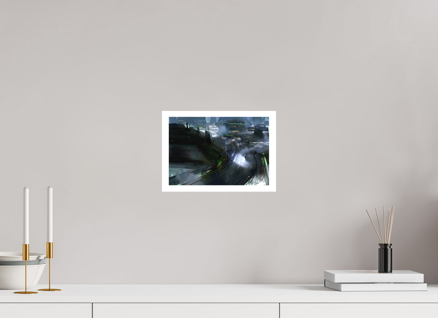 ISO A4 (29,7 x 21 cm), Canson PhotoRag 2 GRIT - Night Run